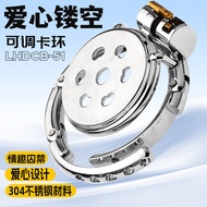 Supplies SM Metal Chastity Lock Anti-tracking Birdcage Imprisonment Heart Hollow Chastity Lock LHDCB