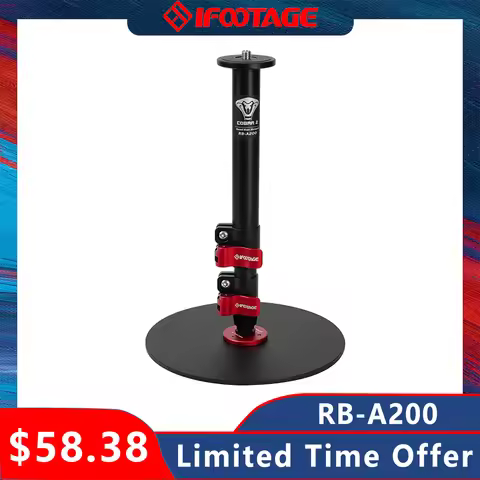 IFOOTAGE Aluminum Round Base Monopod Cobra2 RB-A200 22'' RB-A300 59'' Table Top Video Monopod Payloa