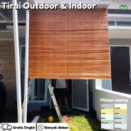 Outdoor Roller Blinds Size 1m-2m Waterproof and Rain Resistant Bidai Outdoor Waterproof
