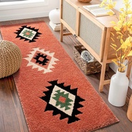 Bohemian Style Flocking Floor Mat Carpet