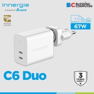 Innergie C6 Duo II 67W Dual USB-C Laptop Charger Power Adapter ADP-67PW-WCA / Notebook Charger