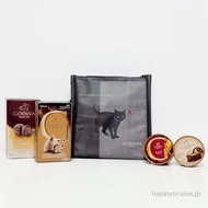 < Crazy Japanese Magazine > A042 Japan GODIVA Belgium Black Cat Chocolate Brand Tote Bag Lunch Insul