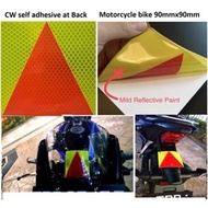 p plate Probation plate, (3M fluorescent diamond grade reflective self adhesive sheet) car Motorbike