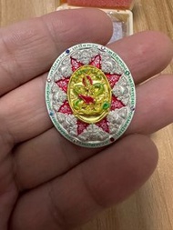 阿贊速 2566 百蒂霞 澤度金 純銀夜光紅龍也 真金面冷立版