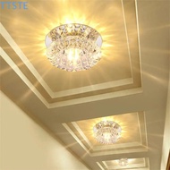 TTSTE LED Ceiling Lights, 3W Aisle Flush Balcony lamp, Multicolor Downlight Crystal Surface Mounted 