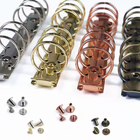 A5 A6 A7 Notebook Diary File Folder Clip Spiral Rings Binder Clip File Folder Refillable Binding Hoo