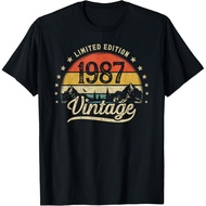 Men's cotton T-shirt Vintage 1987 Limited Edition 38th Birthday 38 Years Old Men T-Shirt