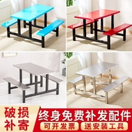 304Stainless Steel Snack Table School Student Canteen Factory Staff Canteen Construction Site One-Piece Snack Table Chai