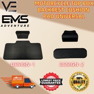 EMS MOTORCYCLE TOP BOX BACKREST CUSHION PAD FOR 28L/32L/35L/45L/55L/65L TOP BOX CUSHION BELAKANG