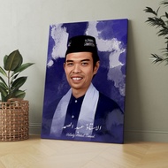 Ustadz Abdul Somad's Photo Painting uk 30x40 ulama And Koran Posters