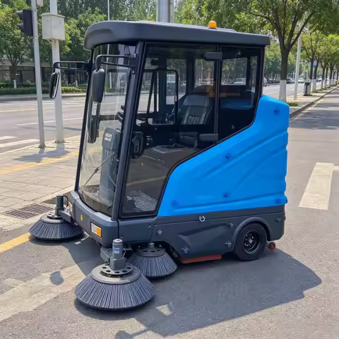 Customized Street Sweeping Clean Road Truck Robot Industrial Vacuum Sweeper Electric Motor 48V Provi