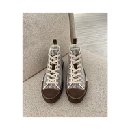 Dior Homme B23 Brown Letter High-Top Sneakers 3SH118