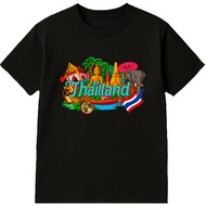 T-shirt Souvenir Thailand Bangkok Phuket Tshirt Unisex Souvenir Gift Short Sleeve baju t shirt lelak