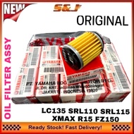 1PC OIL FILTER YAMAHA ORI 135LC Y15ZR FZ150 R15 SRL115  SRL115FI 135LC FI XMAX Y16 Y16ZR ABS OIL FIL