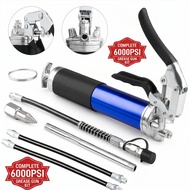 Grease Gun Kit 7000PSI Heavy Duty Grease Gun Set Extension Tubes Pistol Grip Fit for Automotive Mari