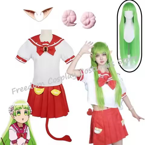 Anime Welcome to Demon School Iruma-kun Valac Clara Cosplay Costume wig Women school Uniform JK Hair