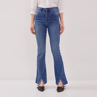 DUST Radina Light Blue Split Flare Jeans Flare Jeans Bootcut Jeans (D.3837)