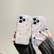 Silicone Shockproof For Realme Note 50 / C53 / C51 / C51s Motif Biterf1y Ae5thet1c Bumper Cover