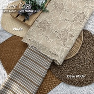 COMBO SULAM DARA KOTAK KAIN PASANG I KAIN ELA  BERKUALITI DAN CANTIK I COTTON EMBROIDERY