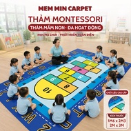 Montessori Mats, Preschool Mats for Children, Smart Game Mats. Educational Carpet 2m x3m, 1m6*2m2 Wo