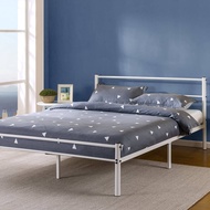 Zinus Tempat Tidur Dipan Sandaran Zinus Geraldine - Warna Putih - Besi - DIY - Bed In a Box - 180x20