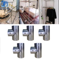 Gazechimp 5Pcs Pipe Clamp Connector 25mm 1 in Fittings Easy to Install Stainless Steel