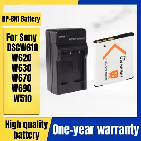 NP-BN1 camera battery + charger, suitable for Sony DSCW610 W620 W630 W670 W690 W510 digital camera 3