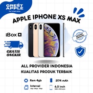 Iphone XS MAX 64gb 256gb Garansi Resmi IBOX INTER second| Fullset Like New