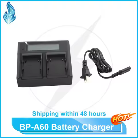 BP-A60 BPA60 Power Battery Dual LCD Charger for Canon EOS C200 C300 MarkII C500 C700