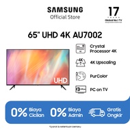 Samsung AU7002 65 inch Smart TV Ultra HD 4K with PurColor Browser/Netflix/YouTube Dolby Digital Plus New Bezel-less Tizen OS WiFi/HDMI/USB/Bluetooth - UA65AU7002KXXD
