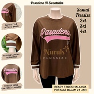 PLUS SIZE BATWING IRONLESS SWEATSHIRT Pasadena 01