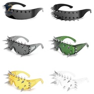 TYJPV Punk Gothic Glasses, Funny Party Eyewear Cyber Goggles, Fashion Steampunk Cosplay Costumes Str