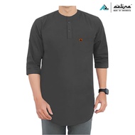 AZLINA Baju Kaos Pria Lengan 3/4 - Koko Pria Dewasa / Koko Pria Terbaru  / Kaos Pria Murah / Kurta Pakistan Lengan 3/4 - Baju kaos muslim