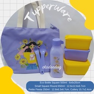 Tupperware Lunch Box Set Cosmo Lady Sunflower Lunch Box Lunch Bag Drinking Bottle Cutlery Bag