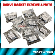 (MODENAS Screw Set Pack) Bakul/Basket - Kriss 110 MR1 MR2 MR3 Euro 3 Dinamik GT128 Passion Kristar C
