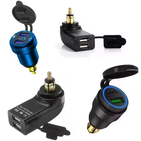 F800R QC3.0 Dual USB Charger Power Adapter Hella DIN Socket For BMW F750GS R1250GSA G650XGS F900R R1