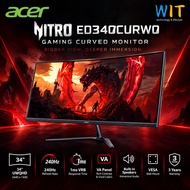 Acer Nitro ED340CURW0 Gaming Curved Monitor - 34" 3440 x1440 VA Panel /240Hz /1ms VRB /VESA /Speaker