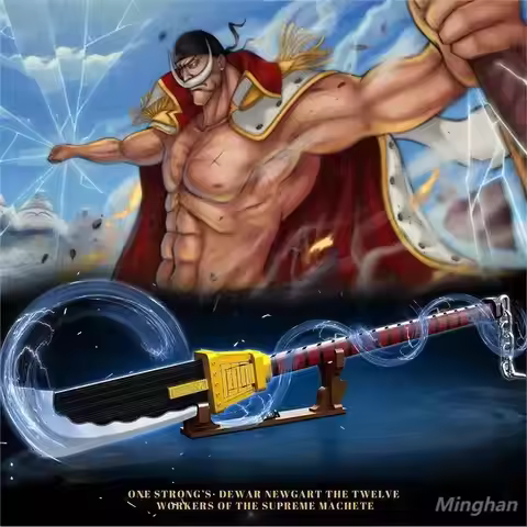 Anime One Piece Whitebeard Edward NewgateNinja Sword Building Blocks Blade Katana Knife Assembly Wea