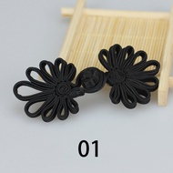 pzcf 5PCs Female Decorative Buttons Cheongsam Clothing Disc Buckle Accessories Chrysanthemum Shape Button Retro Chinese Style Hand-improved