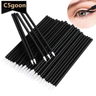 C5GOON 50pcs Disposable Makeup Cosmetic Brush Portable Eyeliner/Lip Liner Brush Makeup Tool Essentia