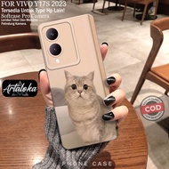 Softcase Hp Vivo Y17s 2023 Fashion Case Cat Case Vivo Y17s 2023 Newest Silicone TPU Pro Camera Casing Vivo Y17s 2023 Newest Cover Hp Case Cute Soft Case Hp Silicone Hp Casing Hp Accessories Vivo Y17s 2023 Case