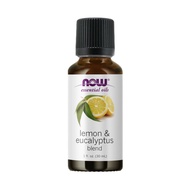 NOW Essential Oils,Lemon &amp; Eucalyptus Oil Blend, Blend of Pure Lemon Oil and Pure Eucalyptus Oil, (30 ml )