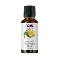 NOW Essential Oils,Lemon & Eucalyptus Oil Blend, Blend of Pure Lemon Oil and Pure Eucalyptus Oil, (3