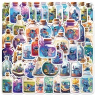  50PCS Creative Lilo & Stitch In Bottle Funny 626 Alien Stickers DIY Diary Laptop Luggage Skateboard