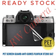LAYAR PET Screen Guard Fujifilm XA7 XT200 X-A7 X-T200 Anti-Scratch LCD Screen Protector LCD Screen P