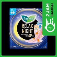Laurier Pembalut Relax Night Wing 30 cm 24 pcs