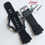 GA 200 STRAP AND BEZEL REPLACEMENT GA200 GA201 GAS100 GA-200 GA-201 GAS-100 GLOSSY BLACK