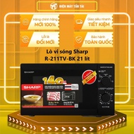 R-211TV-BK - Lò vi sóng Sharp R-211TV-BK 21 lít - [HCM] [Trả Góp] - Chuông báo khi nấu xong Hẹn giờ 