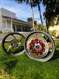 Fullset Roda Velg Komplit VELG CB 150 OLD PNP NINJA SS NINJA R NINJA RR 150 OLD/new - WARNA SILVER/A