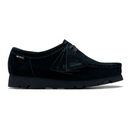 [Clarks] Women Wallabee GTX Black Suede Waterproof Shoes 26179258